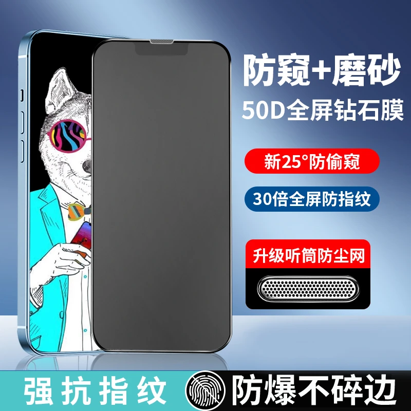 【苹果】iphone14/13  磨砂防窥膜  手机贴膜