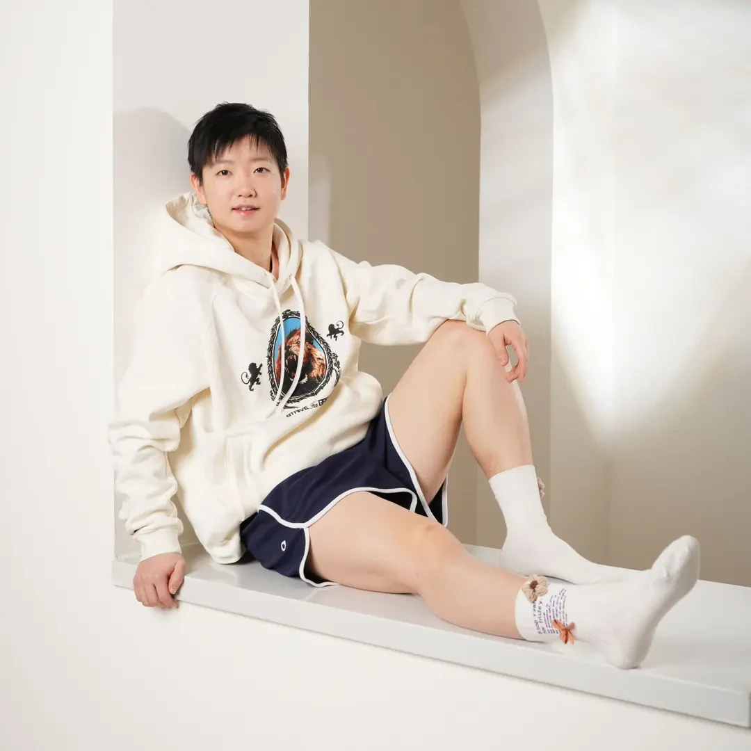 亲相见孙颖莎同款太阳花饰品公主袜女中筒袜舒适柔软吸湿透气耐穿