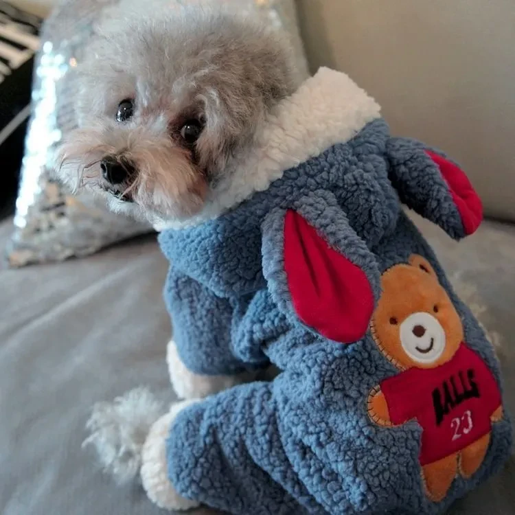小狗狗衣服加厚秋冬装宠物小型犬泰迪比熊博美吉娃娃冬天加绒棉衣