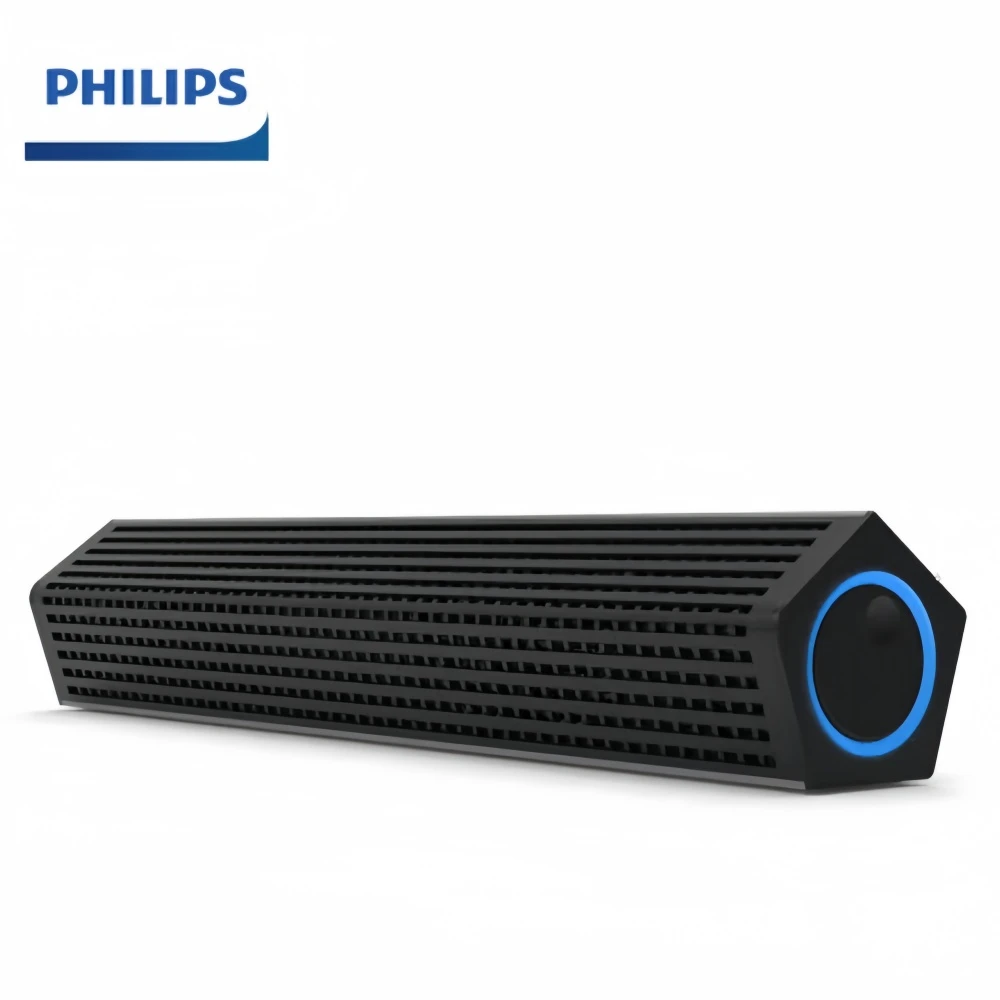 95新 Philips/飞利浦  SPA510X 家用桌面长条电脑音响蓝牙音箱