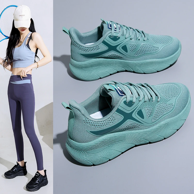 训练2024轻便新款夏透气运动鞋减震女健身情侣鞋网面多巴胺鞋跑步
