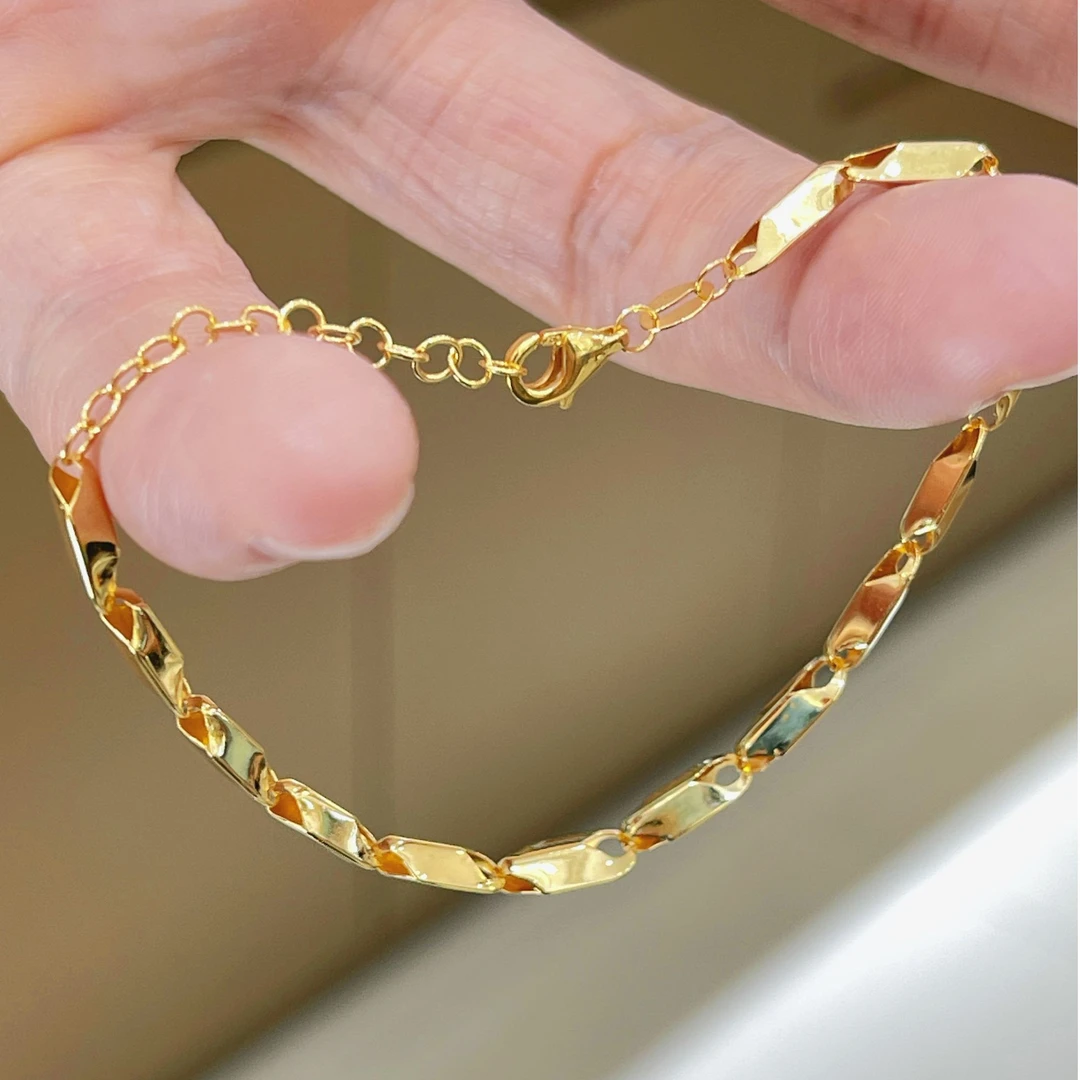 18K金4M卡西丽斯手链91225网红轻奢时尚百搭约2.70-3.00克