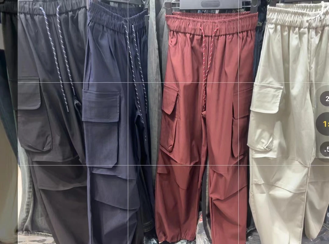 大尚同款四色高弹工装裤