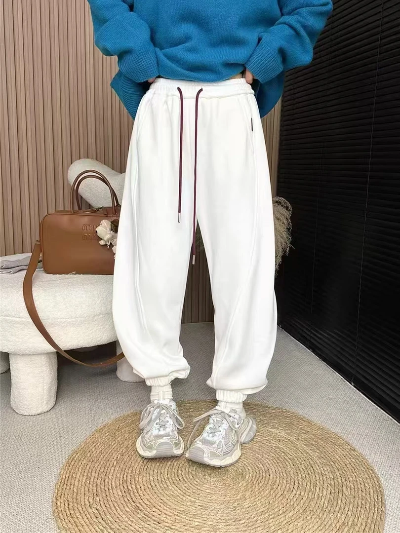 大尚同款口袋贴标四色卫裤（裤长90cm左右)（清）