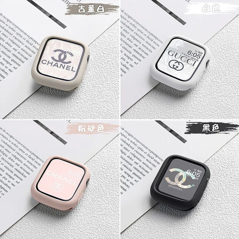 适用苹果手表applewatch8 保护套iwatch7硅胶表壳6/5/4/3/1代SE2