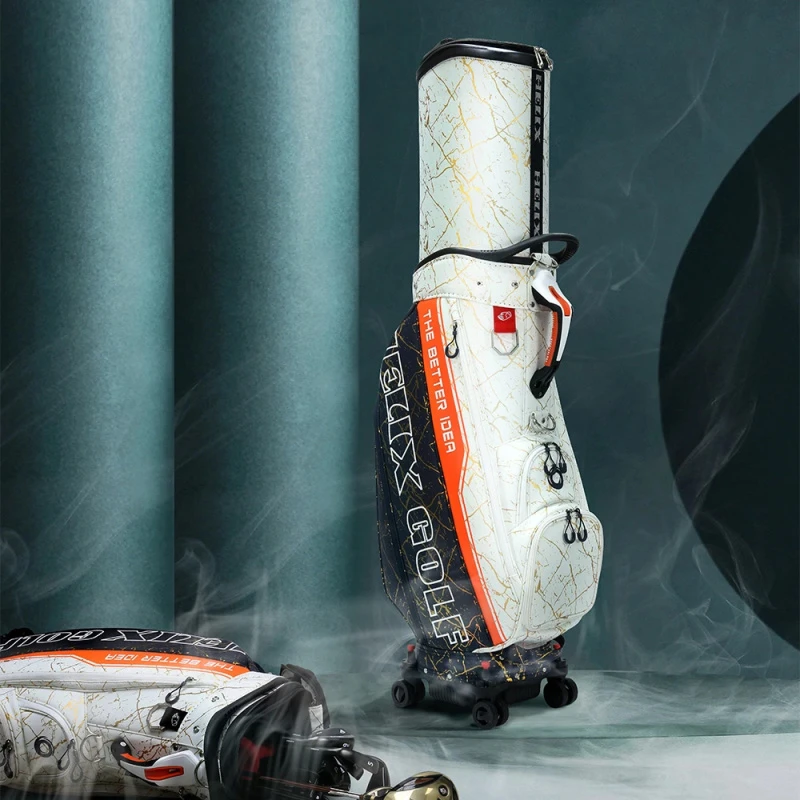 24新款HELIX喜力克斯烫金款高尔夫球包轻便时尚高端万向轮航空包