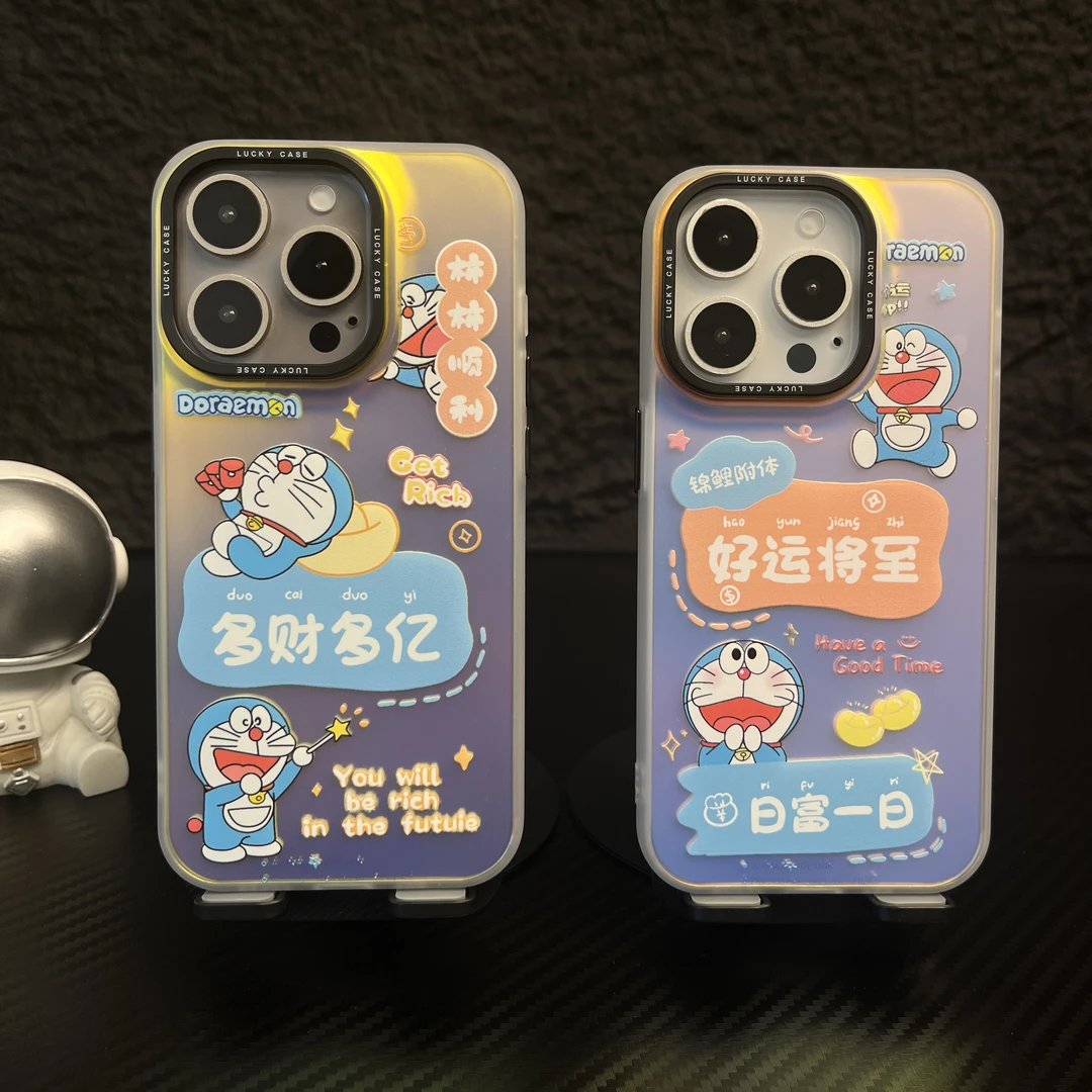 多财多亿-------IMD镭射个性创意动漫适用苹果华为男款潮牌手机壳