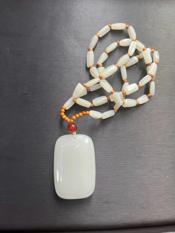 正宗天然和田玉面包牌无事牌男女款拍一发一