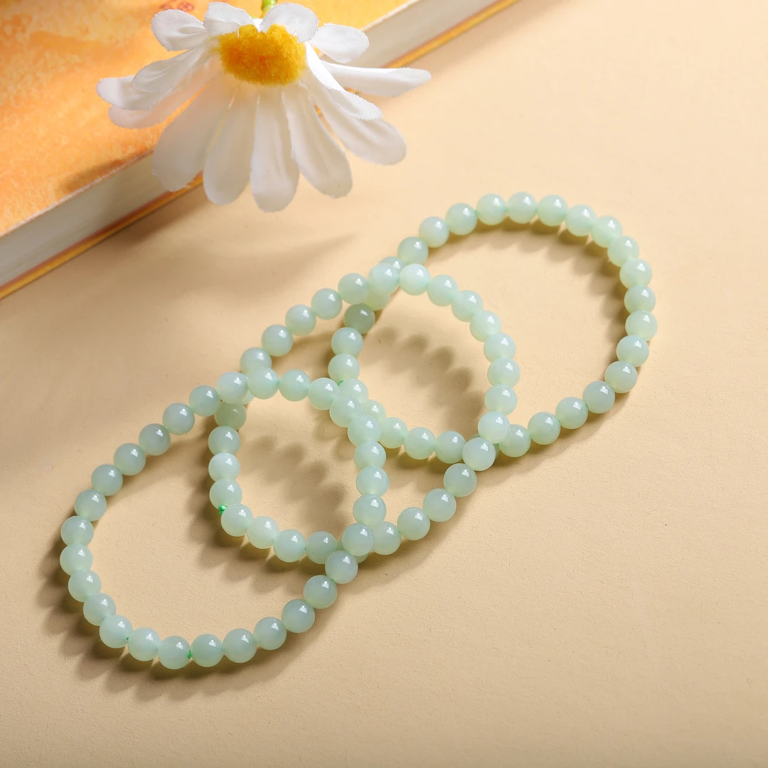 天然和田玉手串卡6m女士晴水单圈手串时尚百搭多样性发货拍一发一