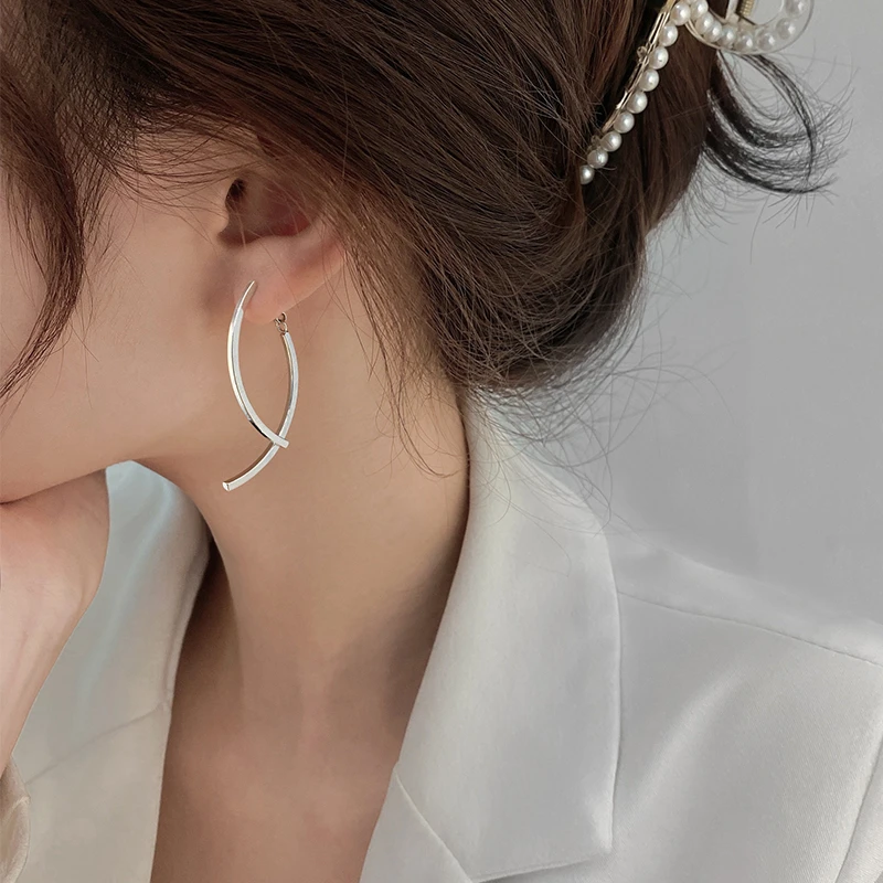 CUOOYINO/初影 铜合金耳饰 【双生】925针耳环女气质高级设计感耳饰