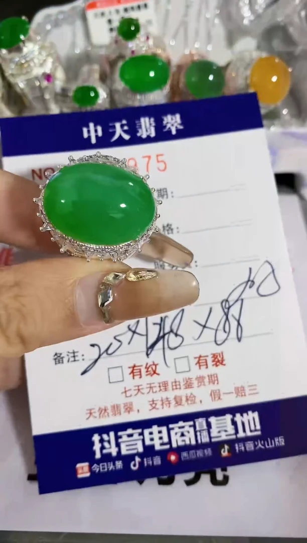 【闪购商品】翡翠戒指未镶嵌未镶嵌2975