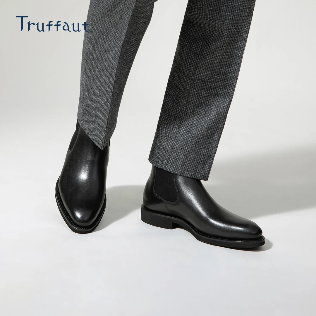 【超轻软底】Truffaut固特异靴子男切尔西靴男秋冬保暖搭子短靴皮靴