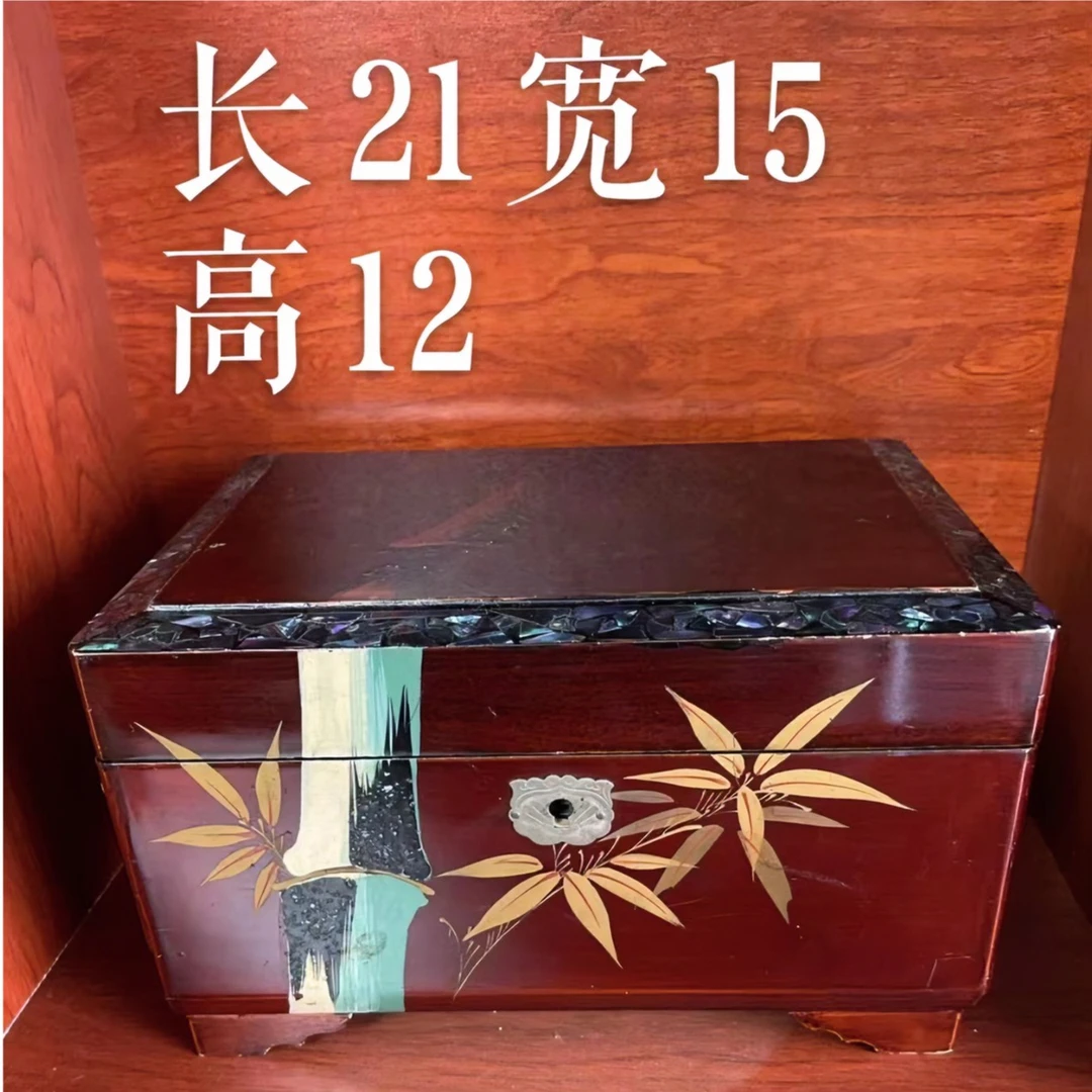 首饰盒实木二层收纳饰品戒指项链手镯耳环收纳盒八音盒