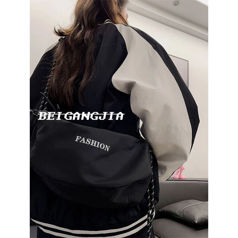 BEIGANGJIA原创潮流夏天小包包百搭斜挎包女2023新款休闲单肩包男