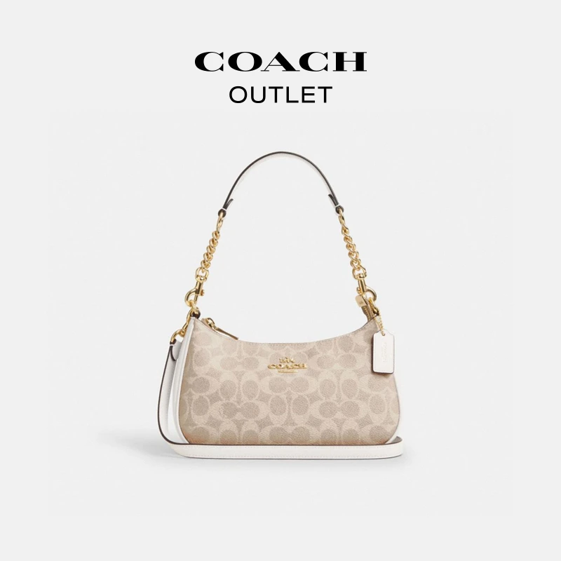 COACH/蔻驰奥莱 经典标志TERI单肩包