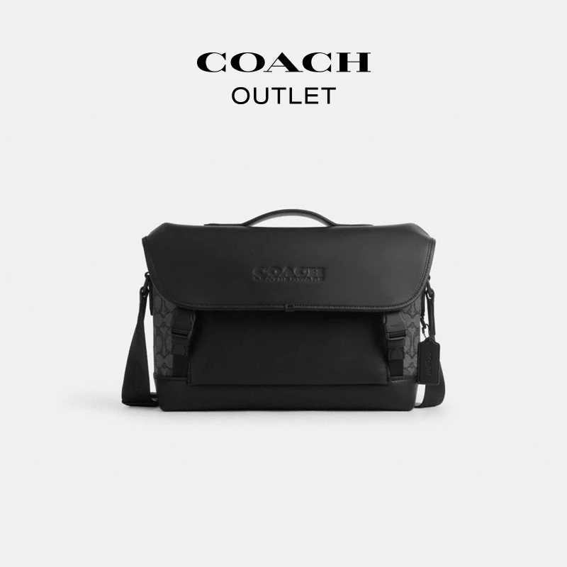 【然厚X蔻驰】COACH/蔻驰奥莱 经典标志LEAGUE骑行手袋