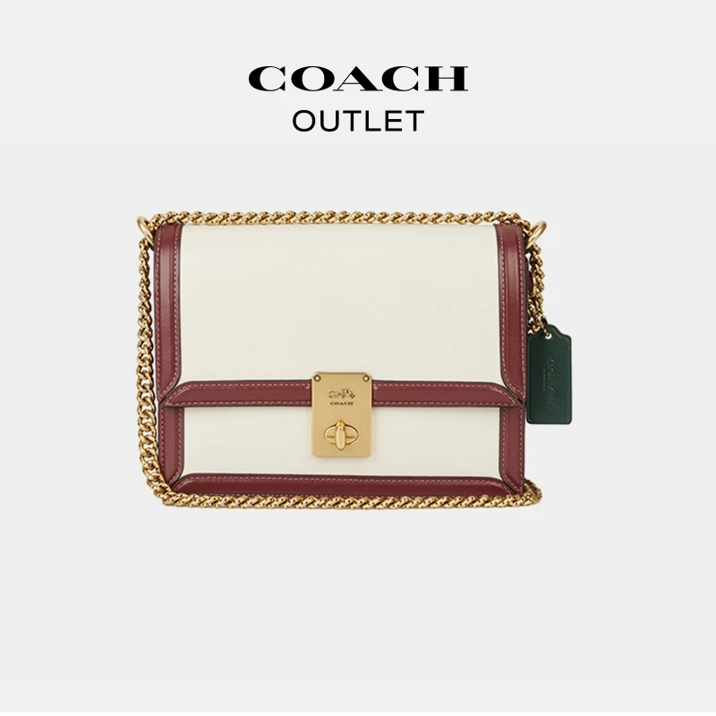 【巴图&博谷优享】COACH/蔻驰 经典撞色拼色HUTTON单肩包