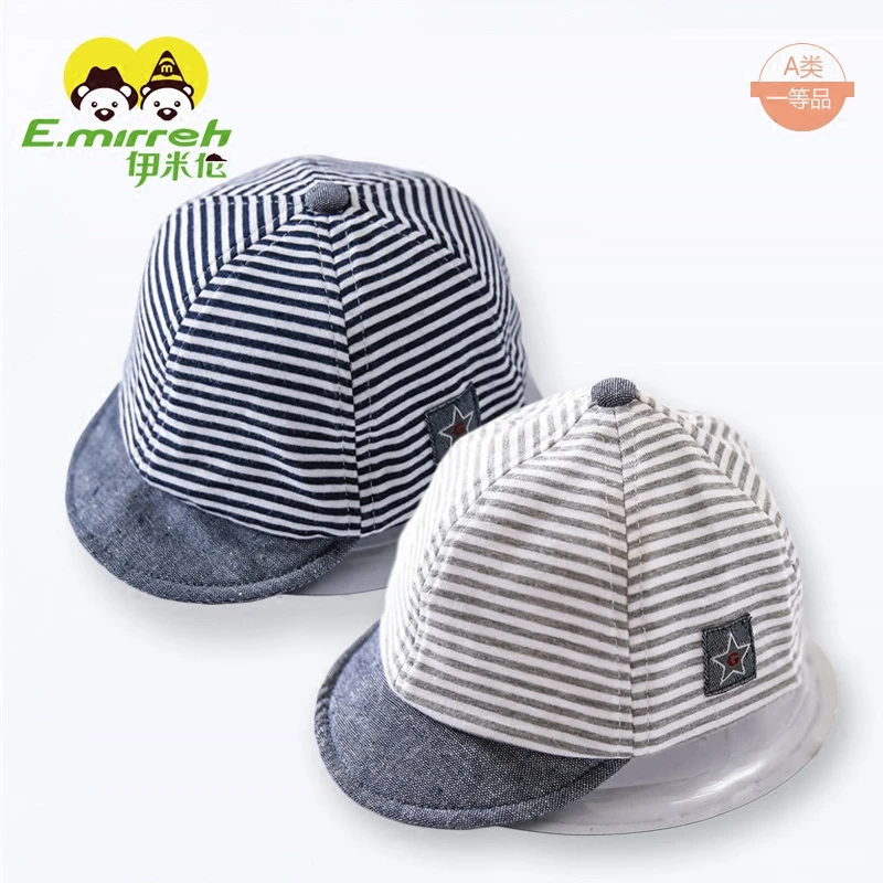 伊米伦宝宝软檐鸭舌帽棒球帽婴儿帽春夏新生婴幼儿男童帽子3-6岁