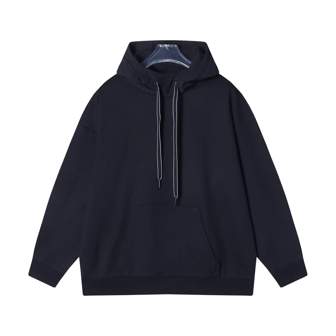 D1315秋冬新款基础简约纯色连帽卫衣百搭休闲宽松时尚潮流套头