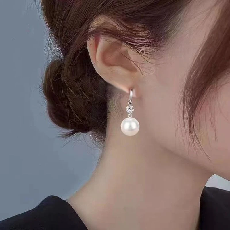 铜合金仿珍珠耳饰 2024新款耳环耳坠洋气百搭高档气质优雅防过敏