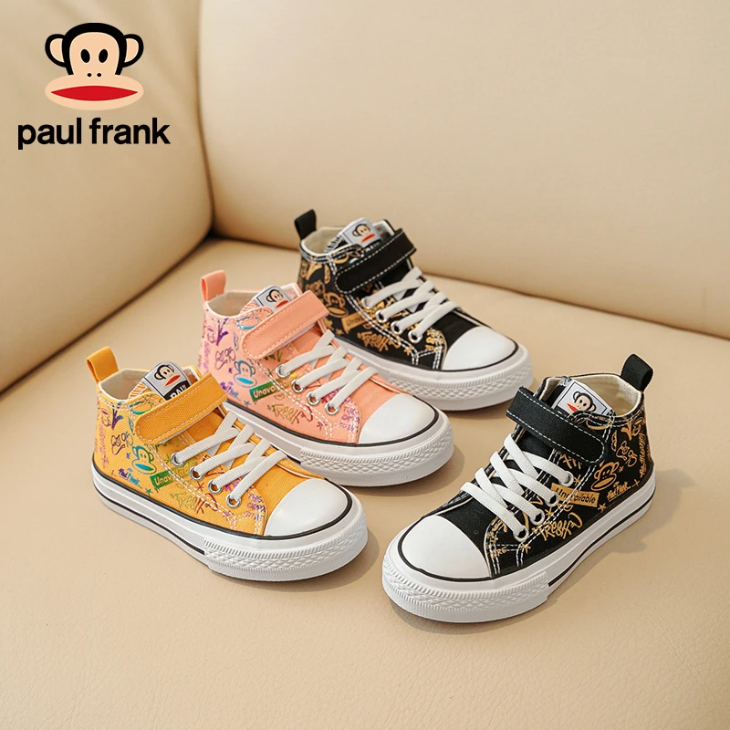【小胖子专属】1395大嘴猴春季新款儿童高板帆布鞋童潮流时尚板鞋