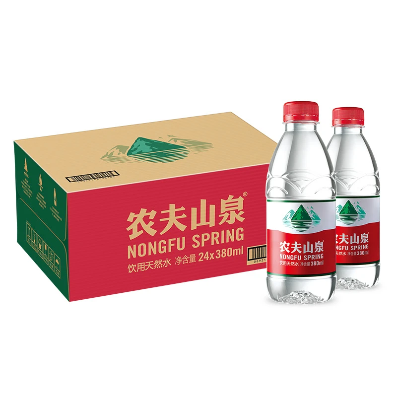 农夫山泉饮用水380ml*24瓶整箱批发商务会议便携小瓶装 4件起包邮