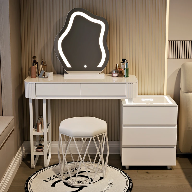 智能小户型梳妆台化妆台卧室高档主卧斗柜一体化妆桌音响家用