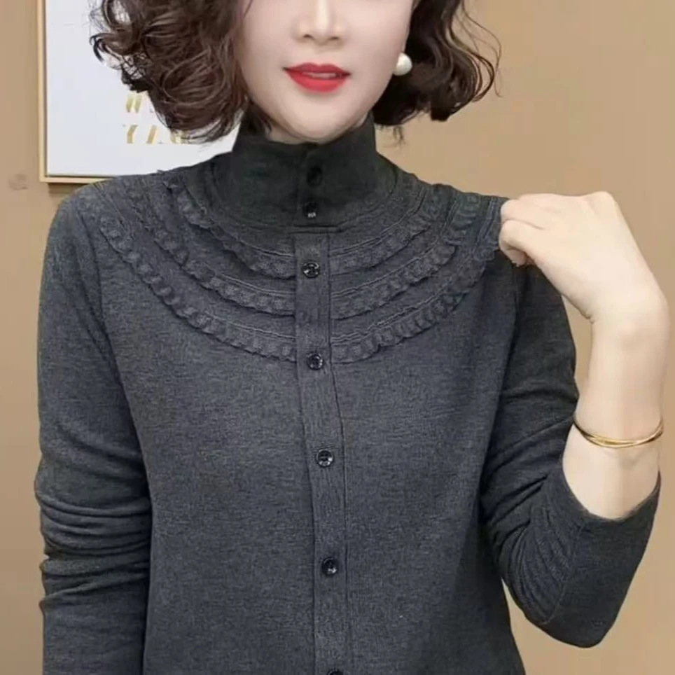 杨家新品上新冬季洋气百搭长袖减龄显瘦气质女士上衣修身网红时尚