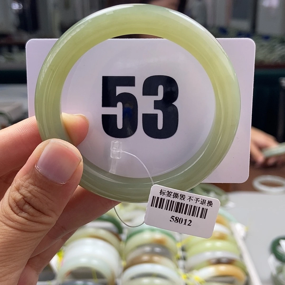 和田玉手镯未镶嵌53.4