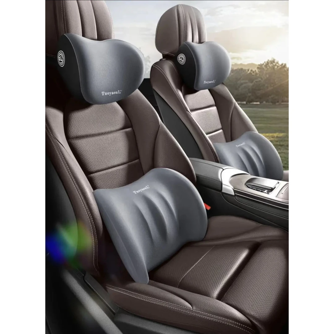 汽车头枕靠枕车内座椅记忆棉腰靠垫车载脖枕护颈枕