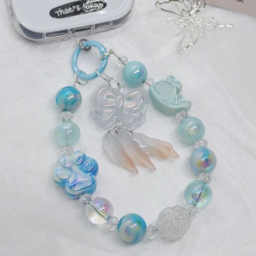 斜挎手工制作手链木珠亚克力琉璃  满20包邮