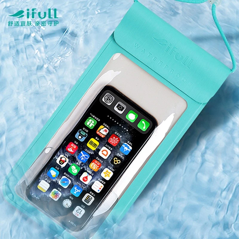 宜肤手机防水袋防水套潜水套触屏水下拍照快递外卖骑手专用防雨壳