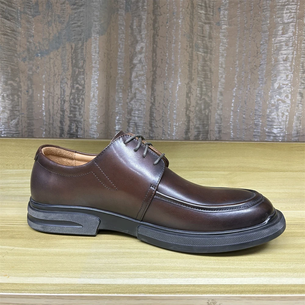 【编号：302】经典c短袖夹两件35-44码情侣款真皮系带男皮鞋