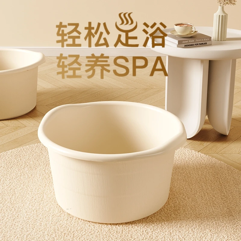 家用泡脚桶过小腿加高按摩泡脚盆加大加厚保温洗脚盆养生洗脚桶
