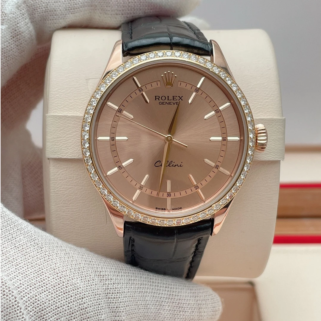 99新 Rolex/劳力士 切利尼50705自动机械表径39后配扣