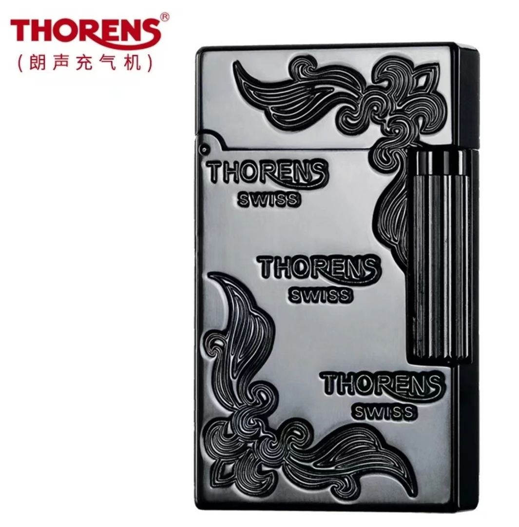 托伦斯/THORENS/纯铜充气男士高端创意精雕朗声老公礼物打火机