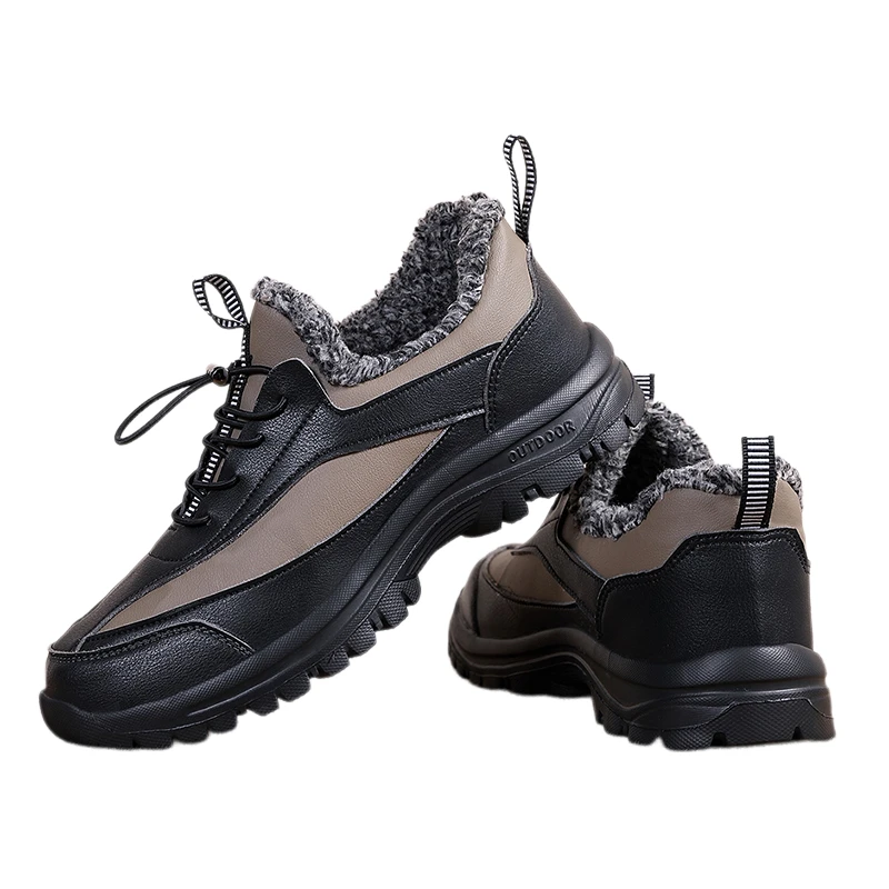 冬款男鞋超轻加绒加厚男士冬季保暖棉鞋雪地防水防滑休闲运动鞋