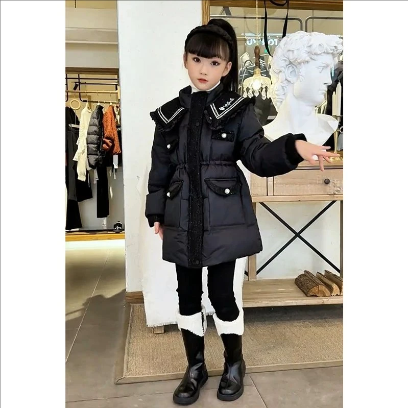 女童棉服冬装2024新款洋气儿童棉袄外套秋冬季女孩小香风羽绒棉衣