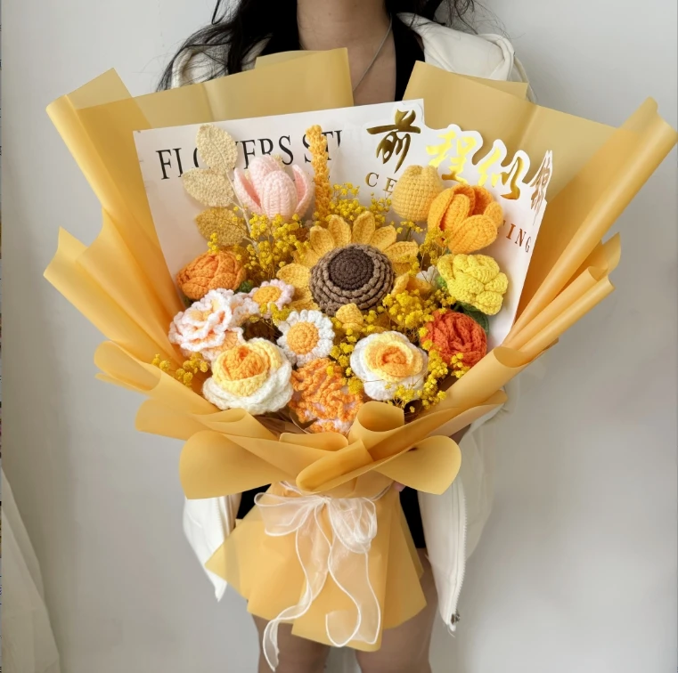 生日礼物轻奢手工成品非遗永生花毛线创意礼物私人定制送老师朋友