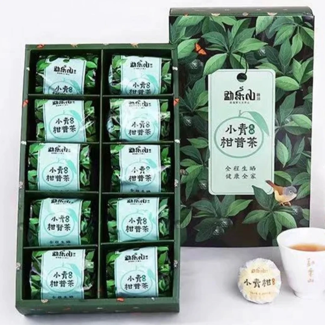 勐乐山普洱|2021小青柑普茶'新会核心 产区小青柑普洱茶阳光晒