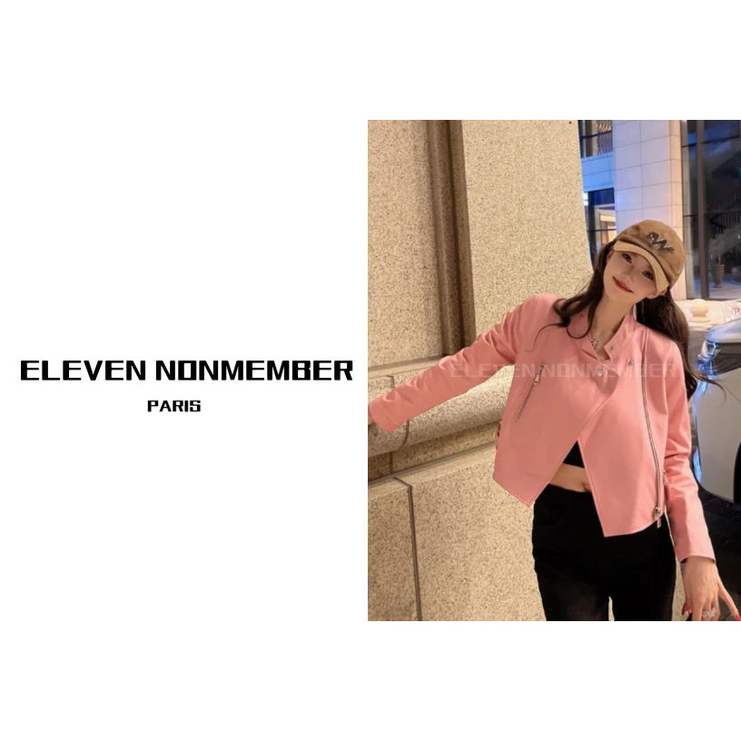 Eleven Nonmember “机车修身款” P-2228 皮衣外套