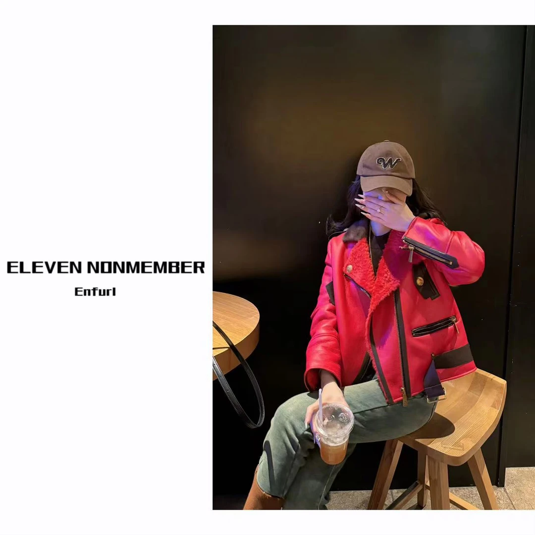 Eleven Nonmember “普罗旺斯” GG3242 皮毛一体皮草外套