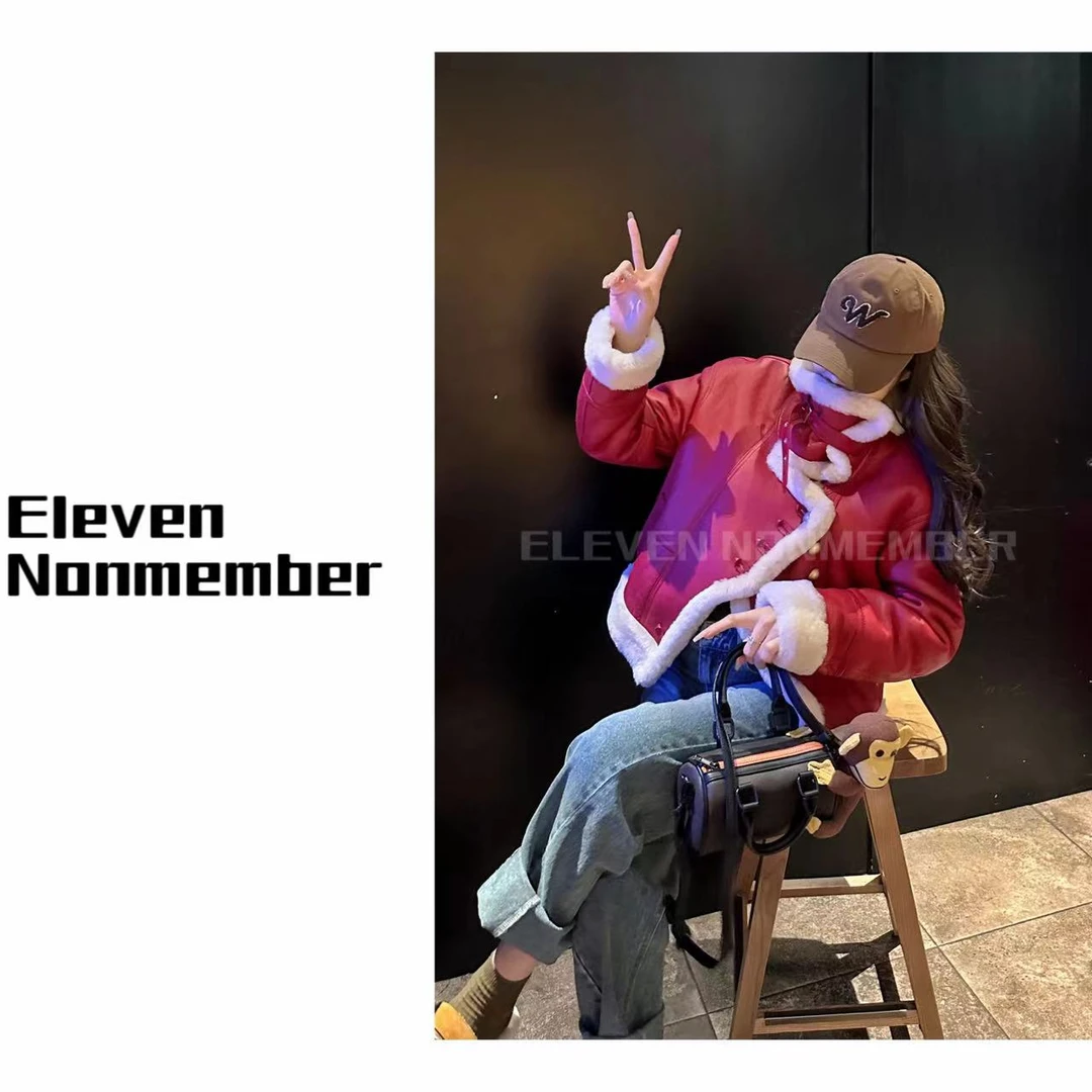 Eleven Nonmember “旧时柏林” GG2221 皮毛一体皮草外套