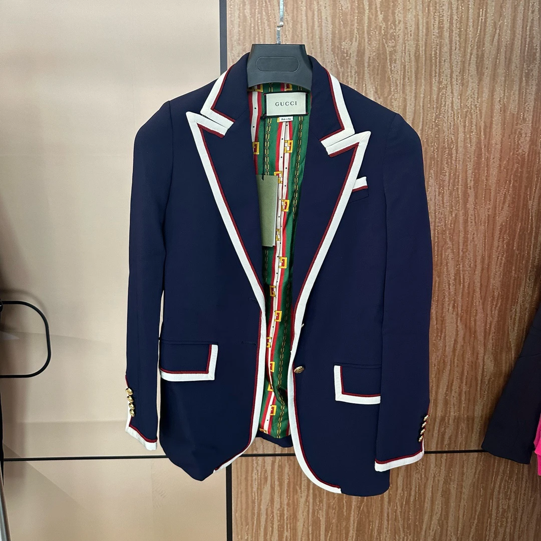 古驰 Gucci 撞色学院风休闲外套 36码 全新吊牌