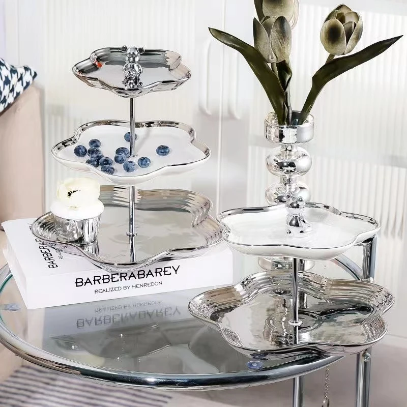 网红果盘新款2024高档大气轻奢客厅茶几水果盘糖果盘干果零食托盘