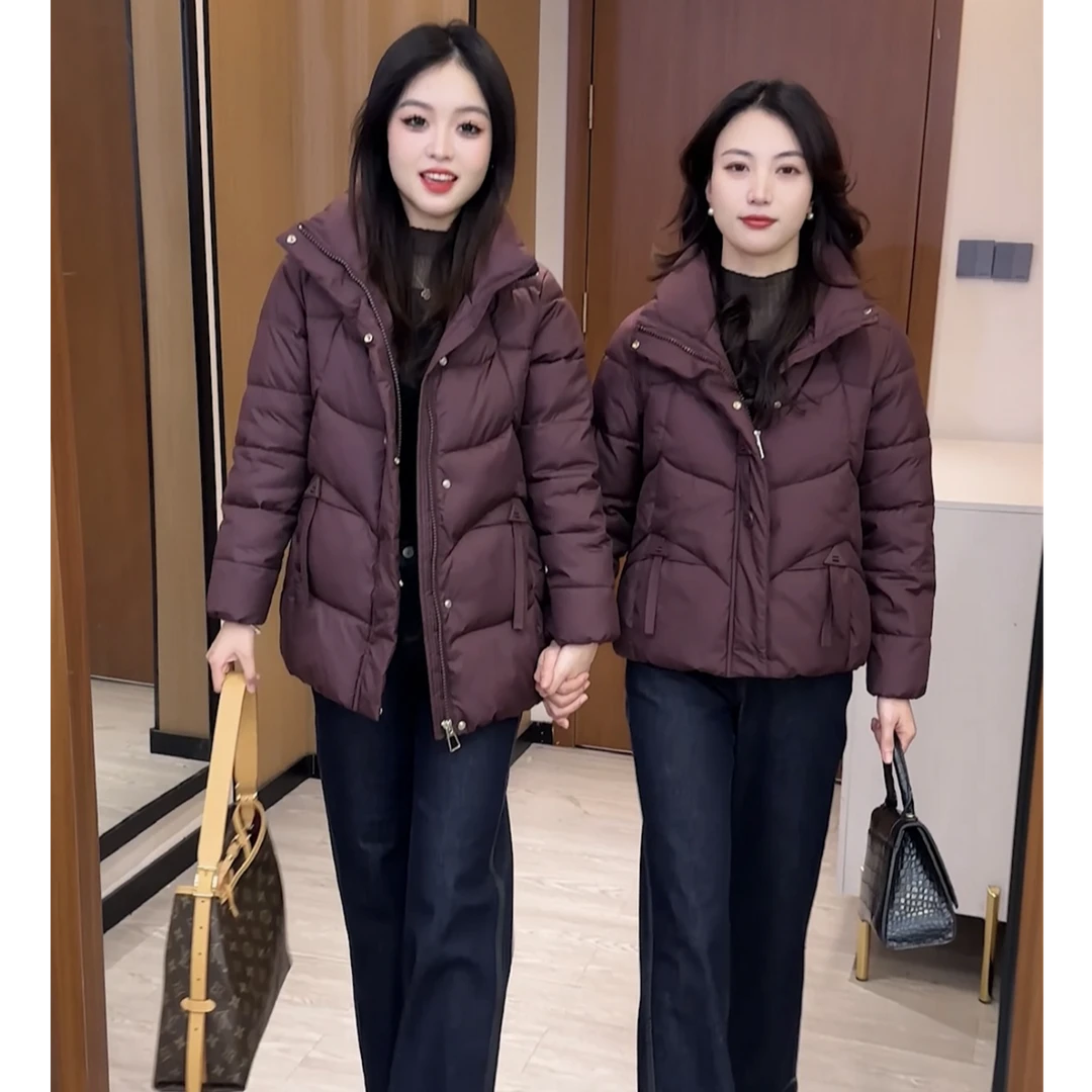 【婉星儿品牌】显瘦短款时尚加厚保暖秋冬冬季棉衣洋气百搭韩版