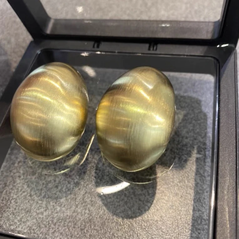 铜合金耳饰 欧货精品复古港风鹅蛋大耳钉耳环