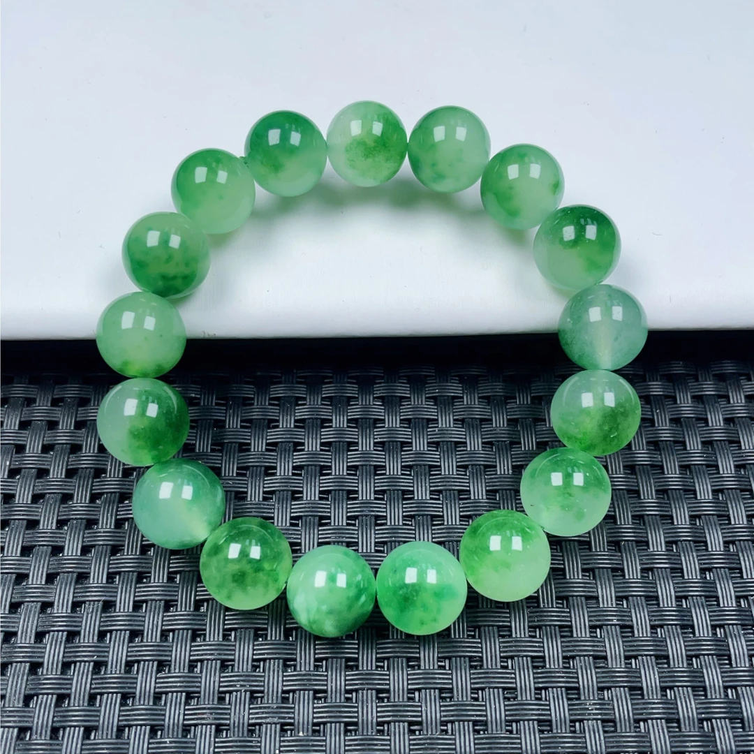 （福莱严选）s099飘绿手串卡12单圈手串