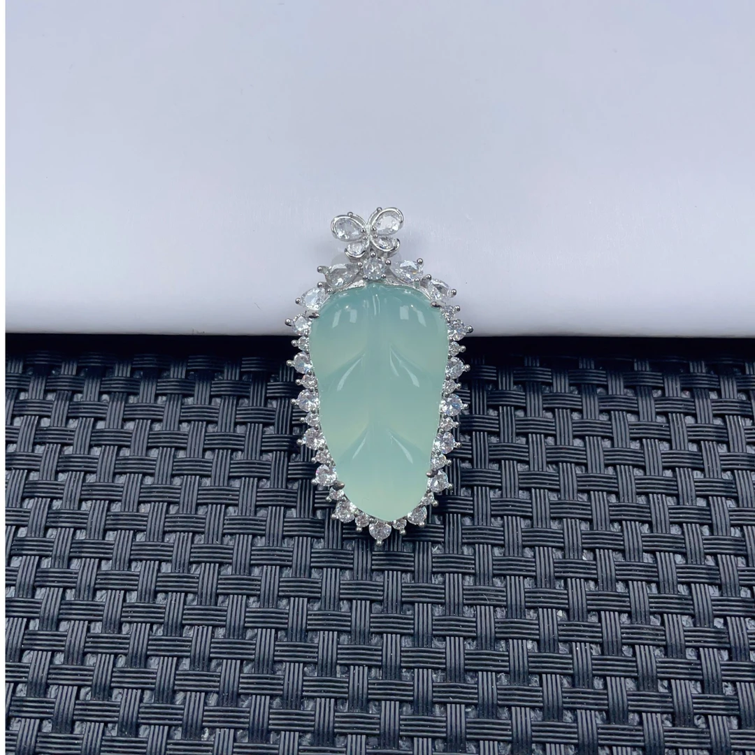 （清货）蓝叶子大气百搭气质多样性发一D001