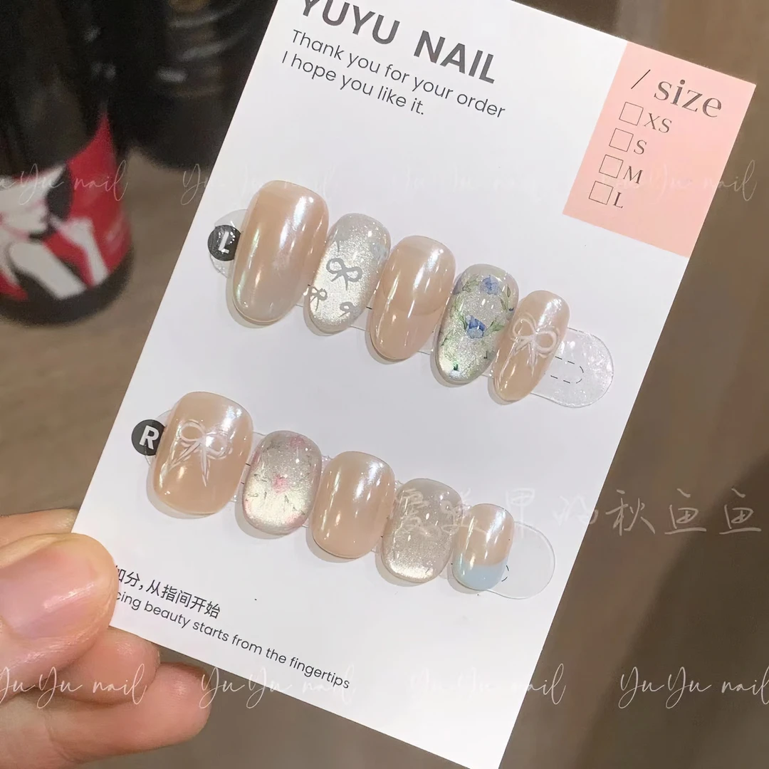 YUYU -【冰茶】 -原创猫眼系列-小众设计师手工穿戴甲